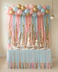 Red, White & Boom Rectangle Fringe Backdrop