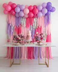 Whimsical "Butterfly Magic" Fringe Backdrop - Fairy Tale Bridal Shower Decor