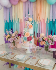 "In My Bride Era" Colorful Fringe Backdrop - Pop Star Bridal Shower Decor