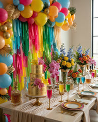 Party Time Fringe Backdrop