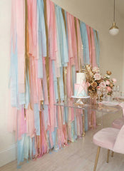 Red, White & Boom Rectangle Fringe Backdrop