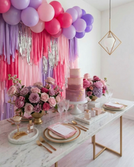 Whimsical "Butterfly Magic" Fringe Backdrop - Fairy Tale Bridal Shower Decor