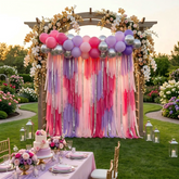 Whimsical "Butterfly Magic" Fringe Backdrop - Fairy Tale Bridal Shower Decor