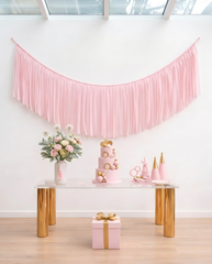 Elegant Angel Pink Single-Layer Fringe Garland Banner