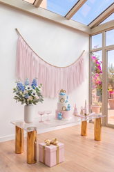 Elegant Angel Pink Single-Layer Fringe Garland Banner