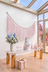 Elegant Angel Pink Single-Layer Fringe Garland Banner