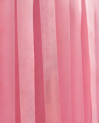 Elegant Bubblegum Single-Layer Fringe Garland Banner