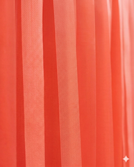 Elegant Coral Single-Layer Fringe Garland Banner