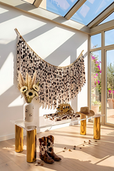 Elegant Cow Single-Layer Fringe Garland Banner