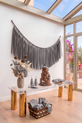 Elegant Gary Single-Layer Fringe Garland Banner