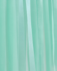 Elegant Mint Single-Layer Fringe Garland Banner