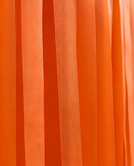 Elegant Orange Single-Layer Fringe Garland Banner