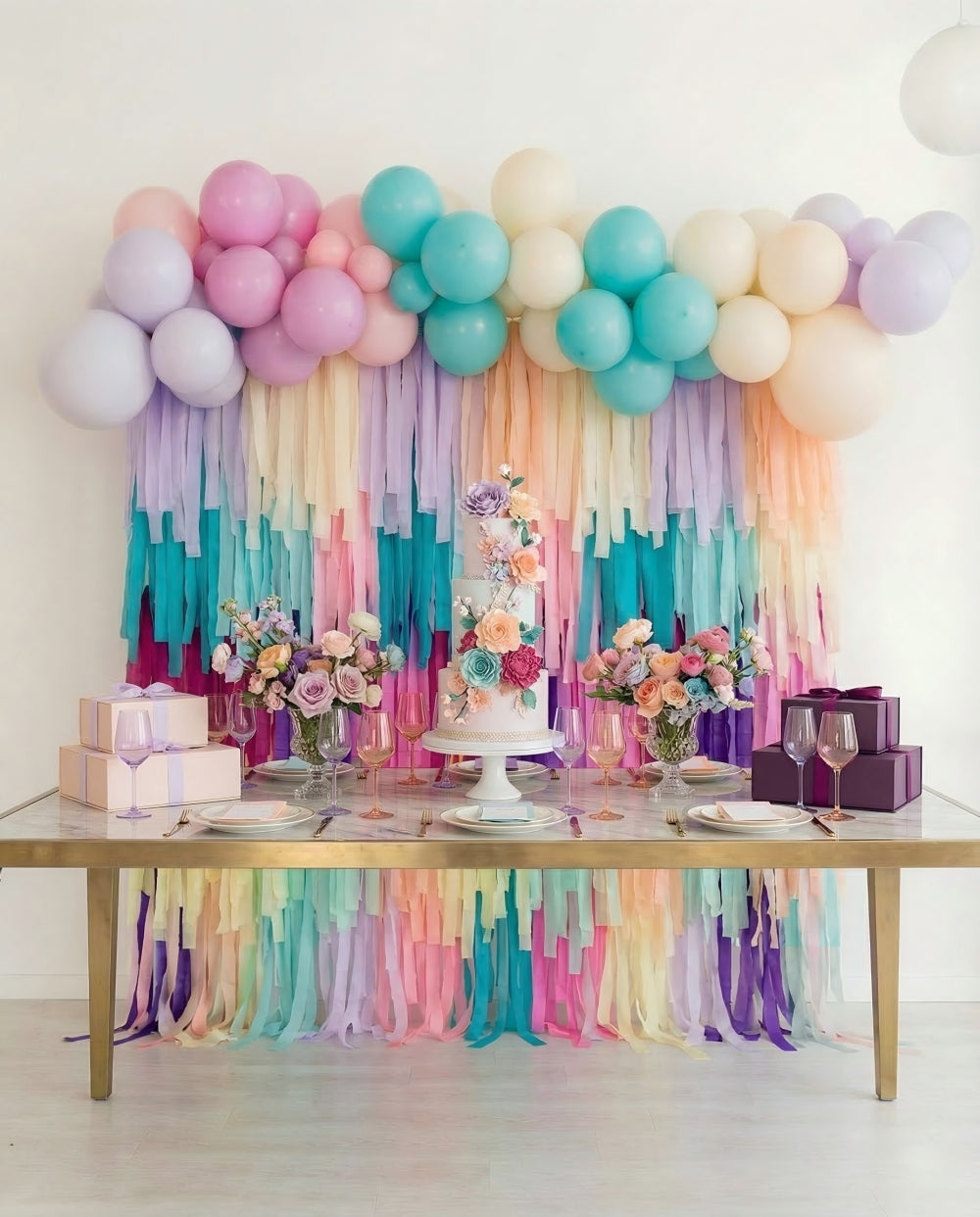 Love You More Rectangle Fringe Backdrop