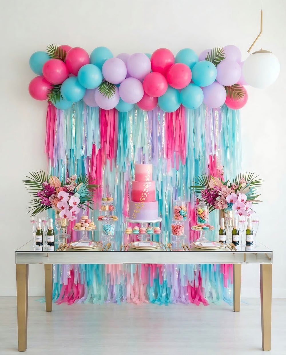 Sparkle Season Rectangle Fringe Backdrop