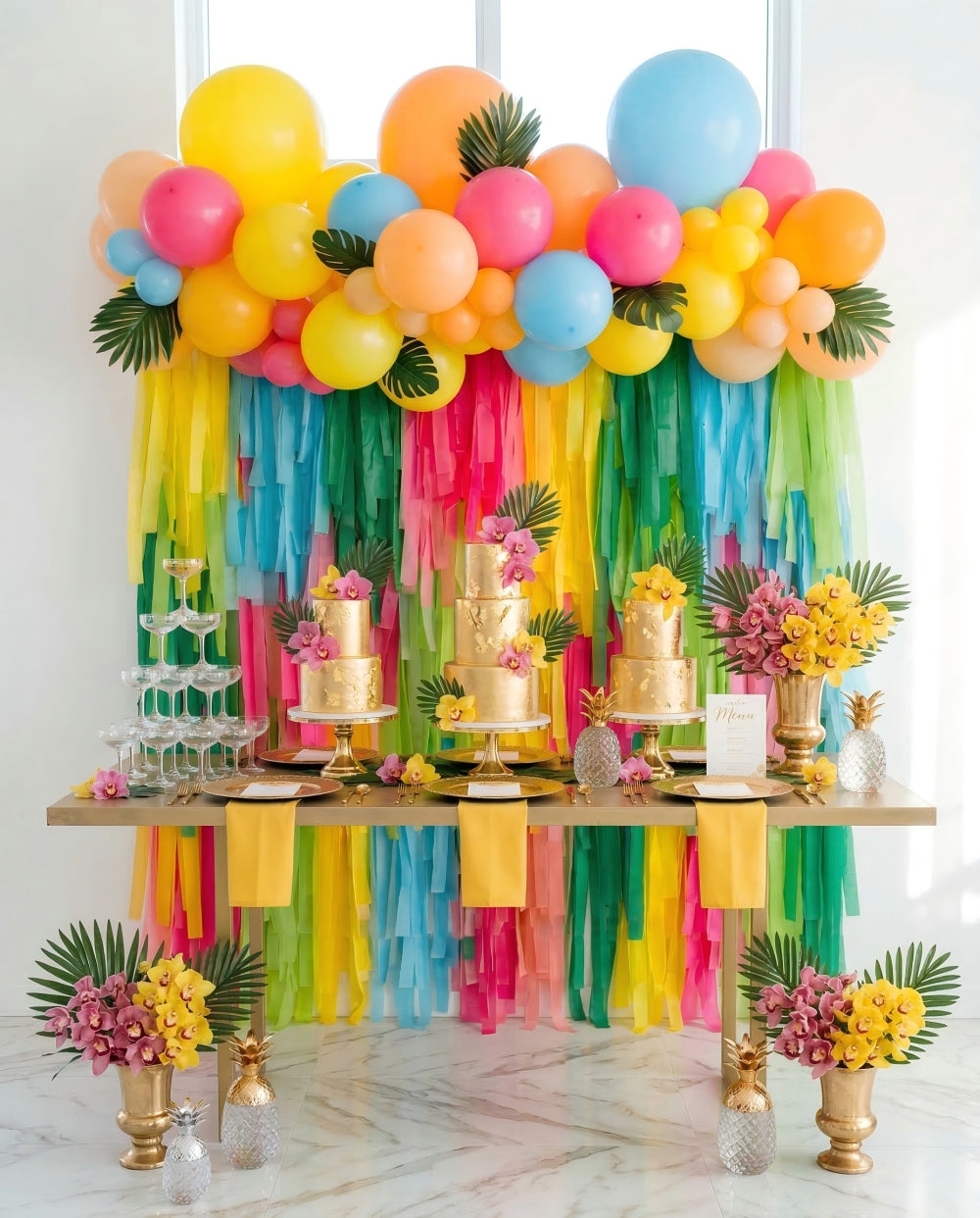 Party Time Fringe Backdrop