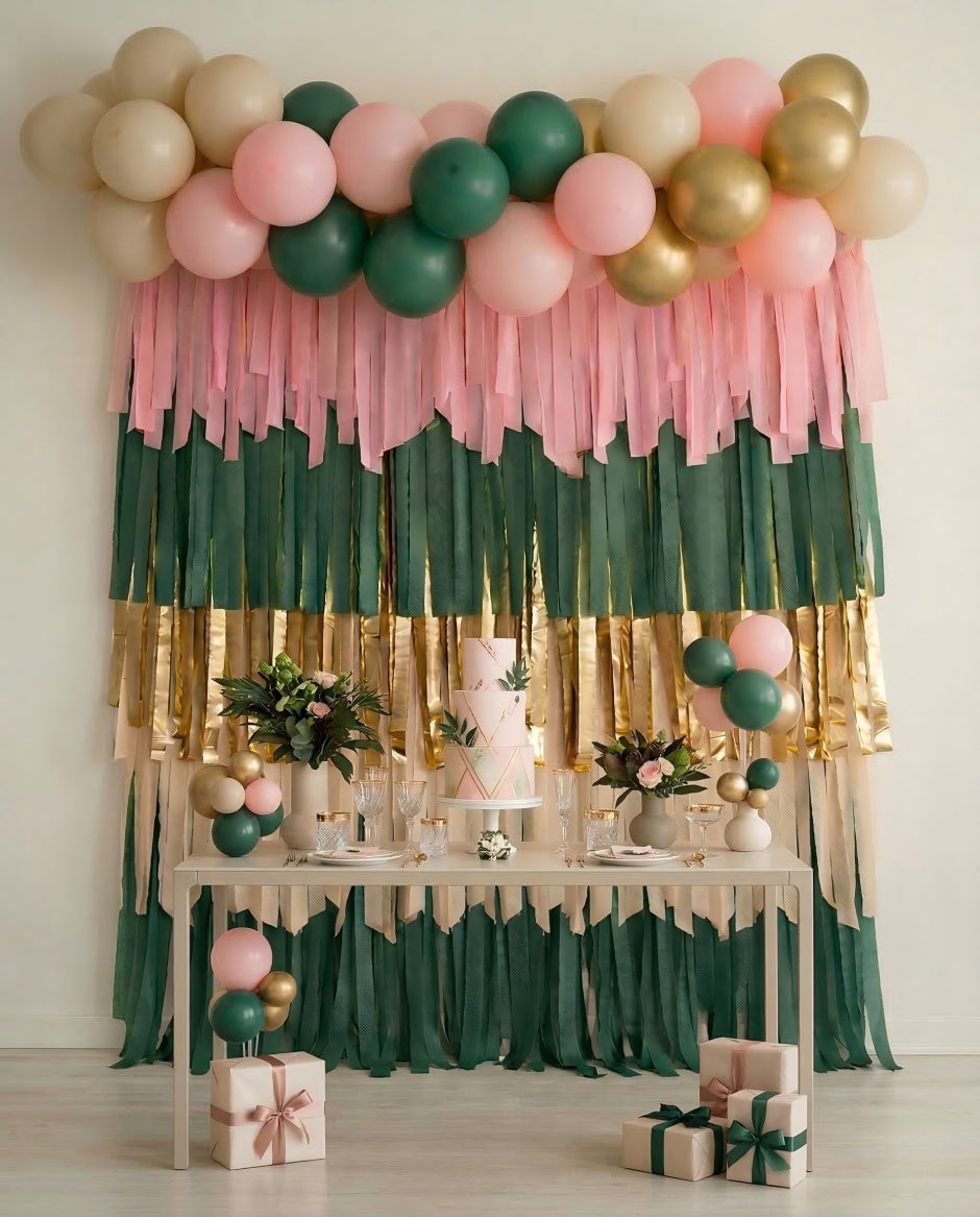Merry & Bright Rectangle Fringe Backdrop