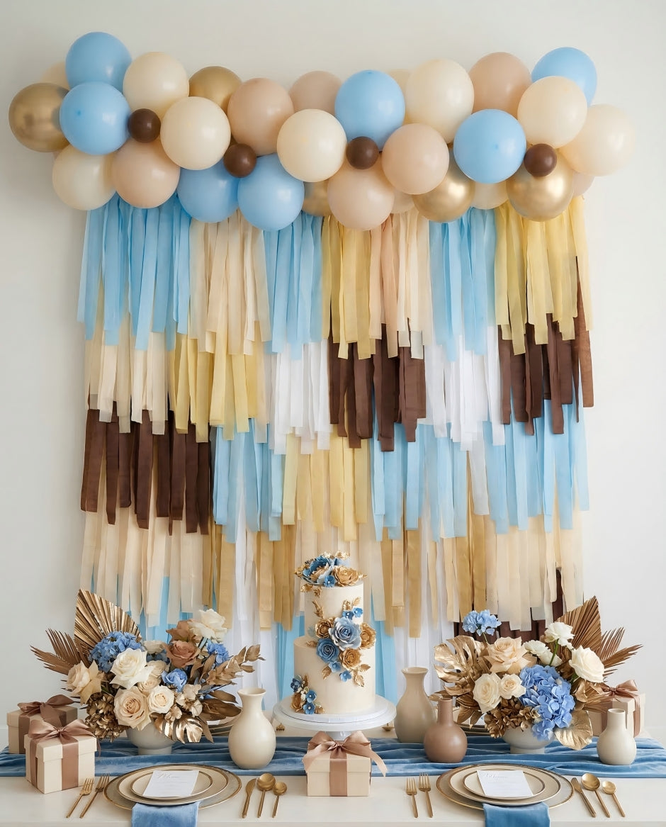 Midnight Sparkle Rectangle Fringe Backdrop