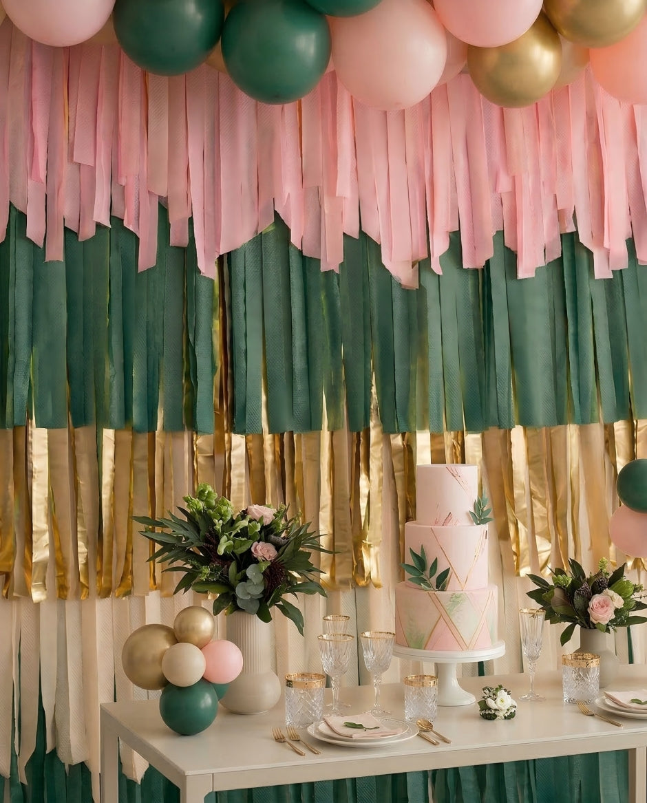 Merry & Bright Rectangle Fringe Backdrop