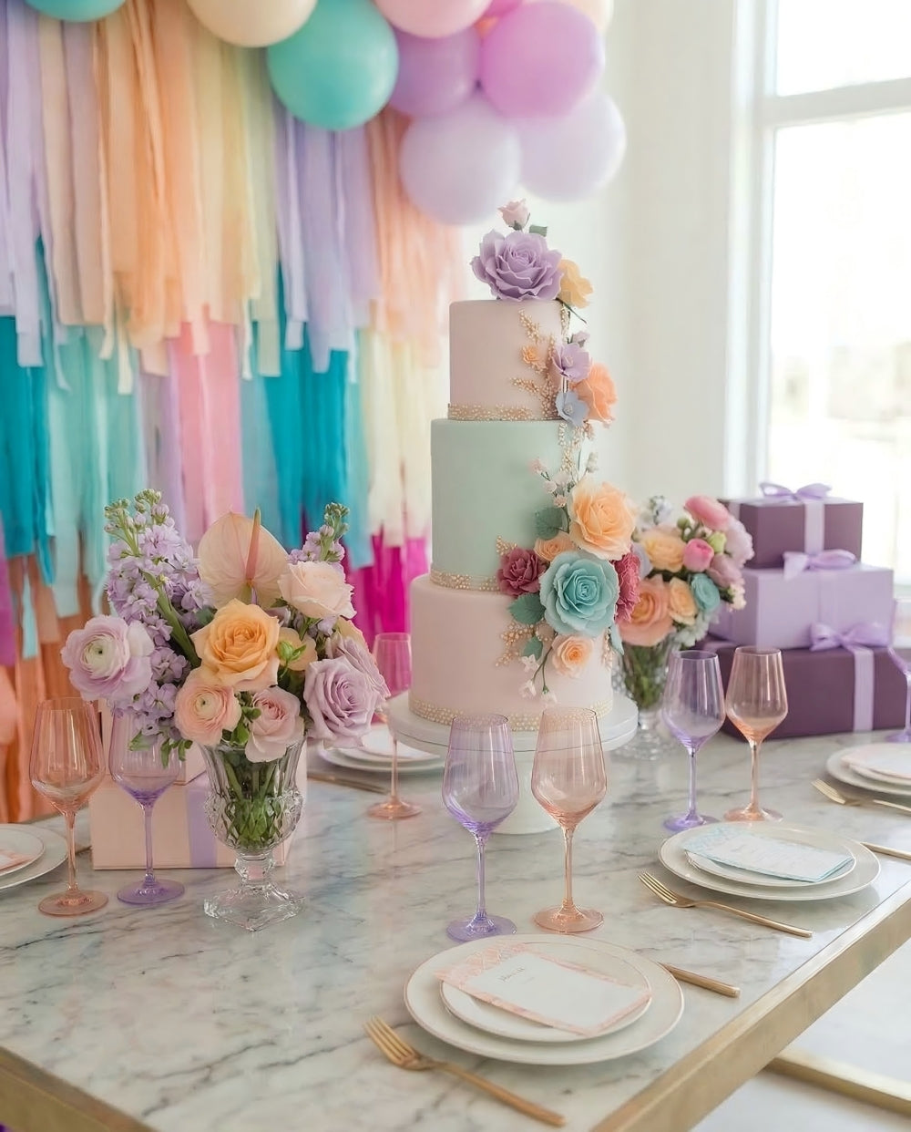 Love You More Rectangle Fringe Backdrop