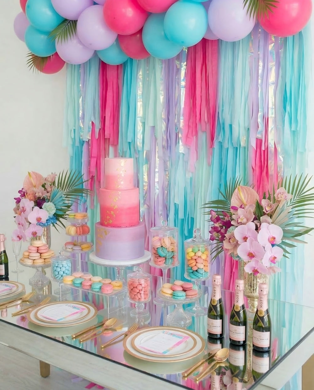 Sparkle Season Rectangle Fringe Backdrop