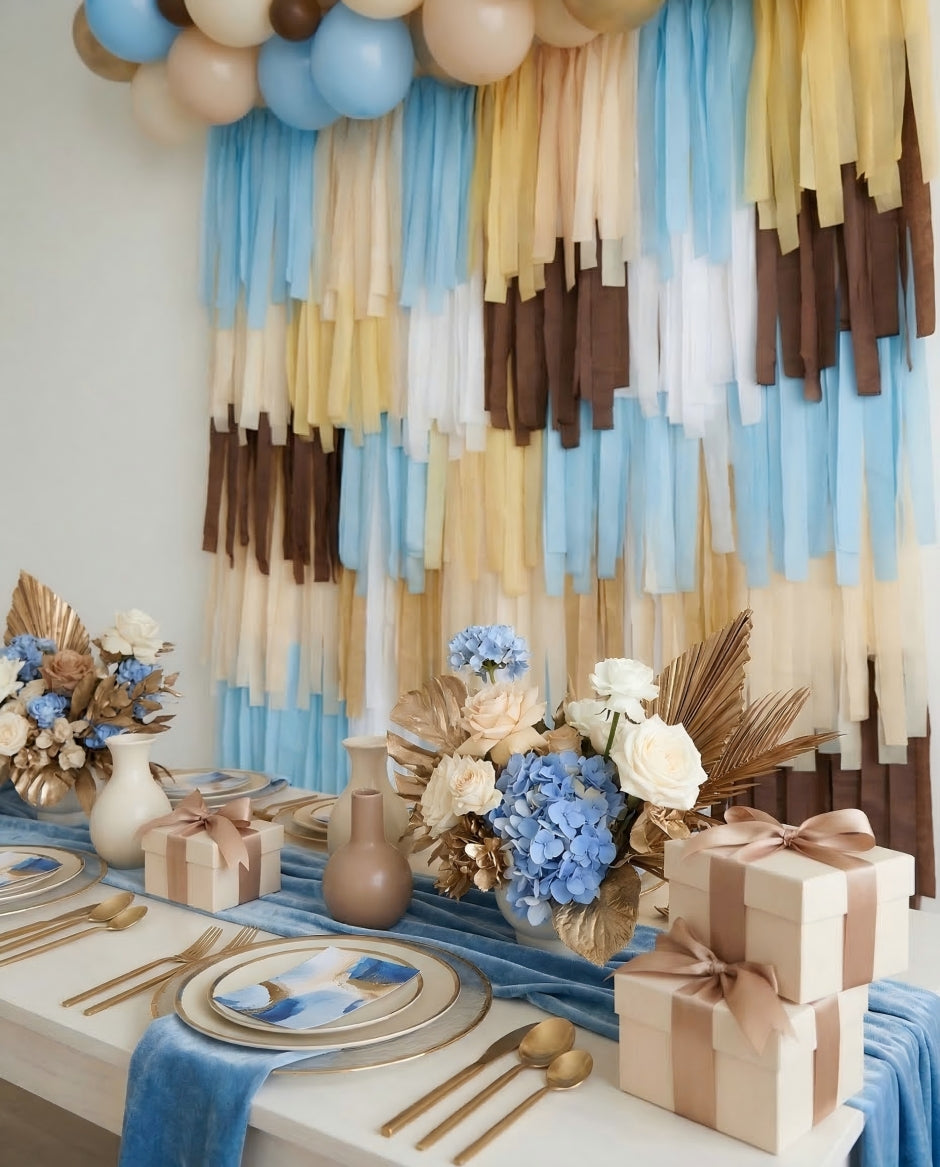 Midnight Sparkle Rectangle Fringe Backdrop