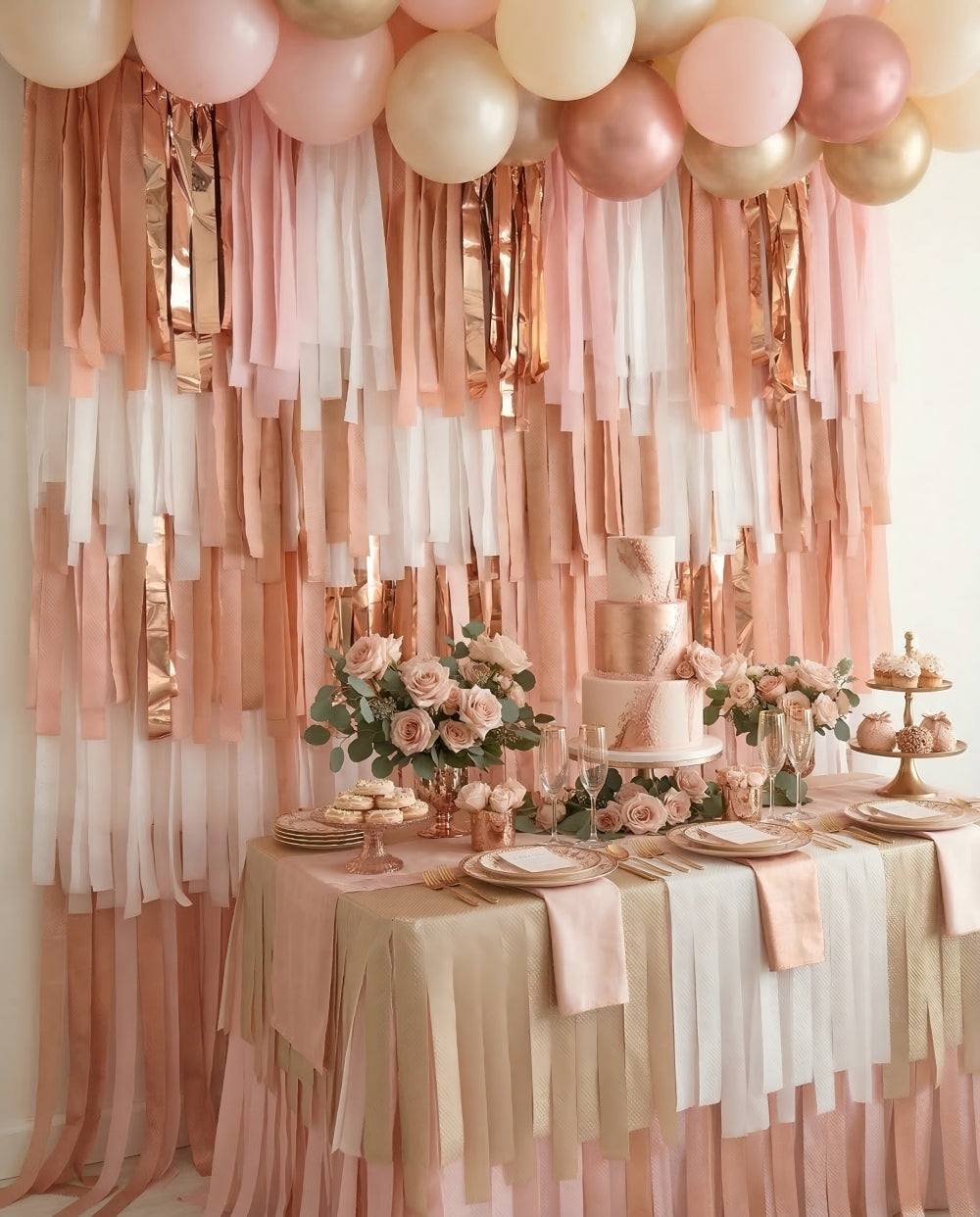 Celebration Vibes Fringe Backdrop