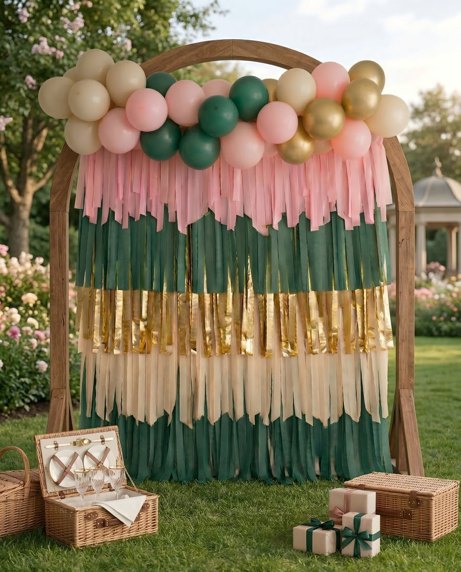 Merry & Bright Rectangle Fringe Backdrop