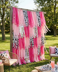 Hoppy Easter Rectangle Fringe Backdrop