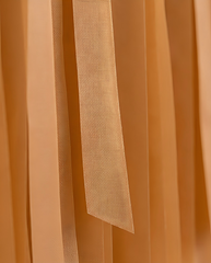 Elegant Camel Single-Layer Fringe Garland Banner