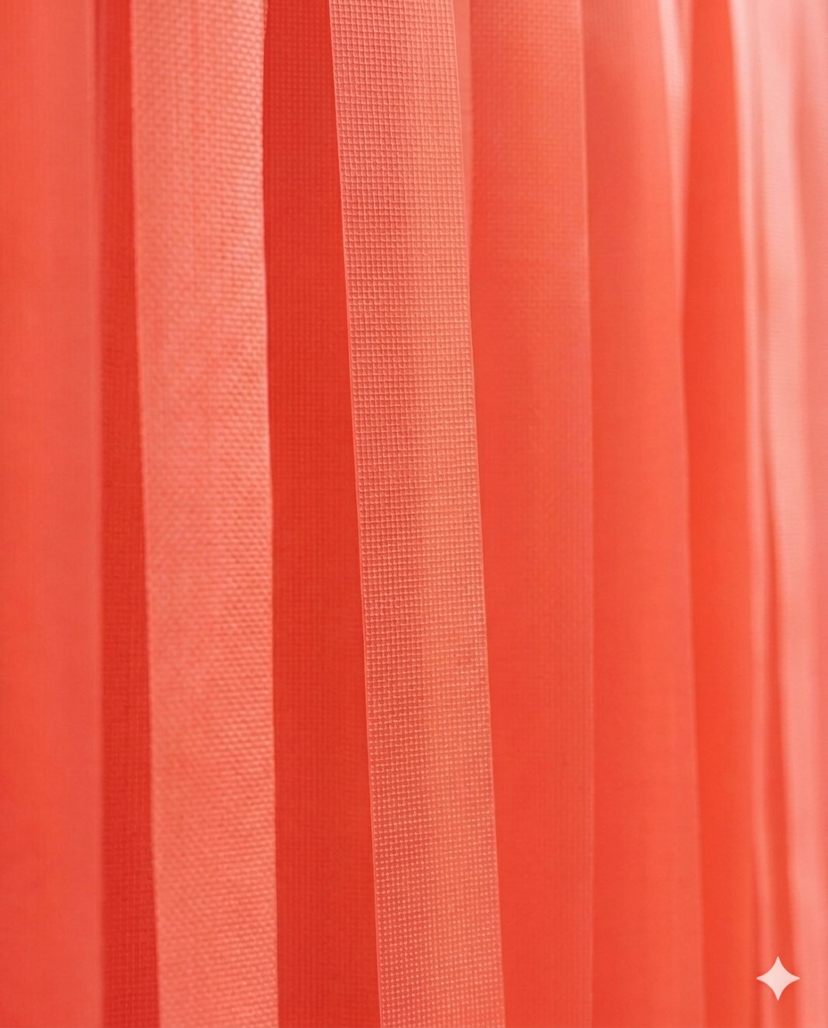 Elegant Coral Single-Layer Fringe Garland Banner