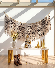 Elegant Cow Single-Layer Fringe Garland Banner