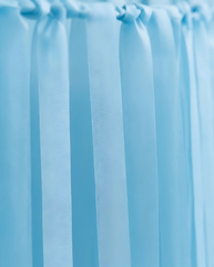 Elegant Icy Blue Single-Layer Fringe Garland Banner