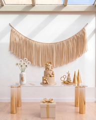 Elegant Rice Single-Layer Fringe Garland Banner