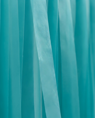 Elegant Teal Single-Layer Fringe Garland Banner