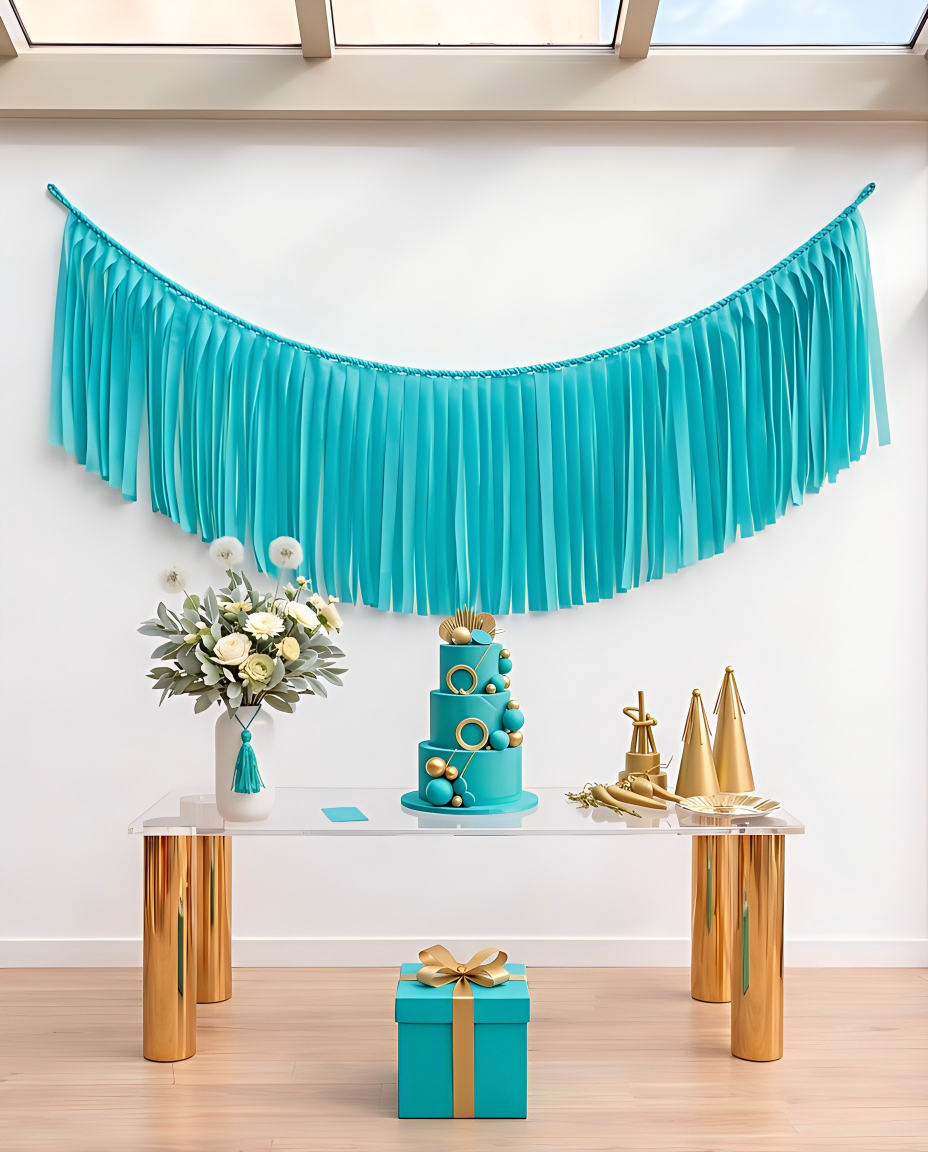Elegant Bermuda Single-Layer Fringe Garland Banner
