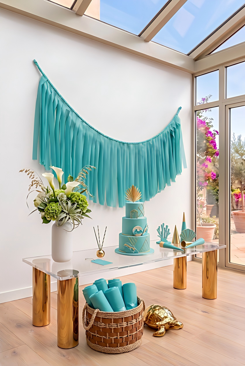 Elegant Bermuda Single-Layer Fringe Garland Banner