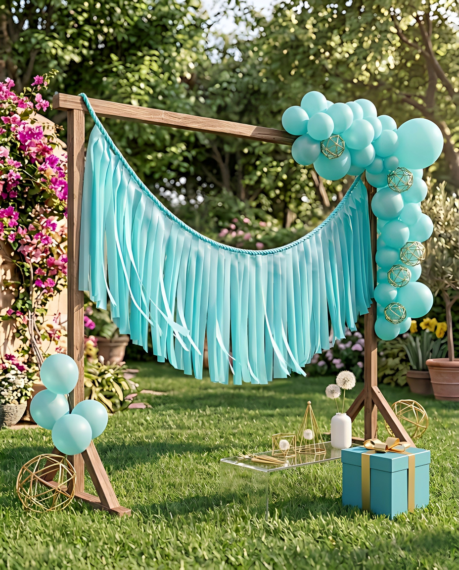 Elegant Bermuda Single-Layer Fringe Garland Banner