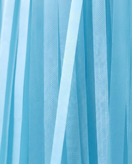 Elegant Light Blue Single-Layer Fringe Garland Banner