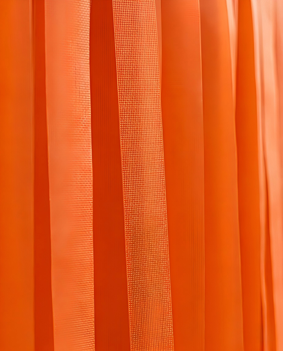 Elegant Orange Single-Layer Fringe Garland Banner