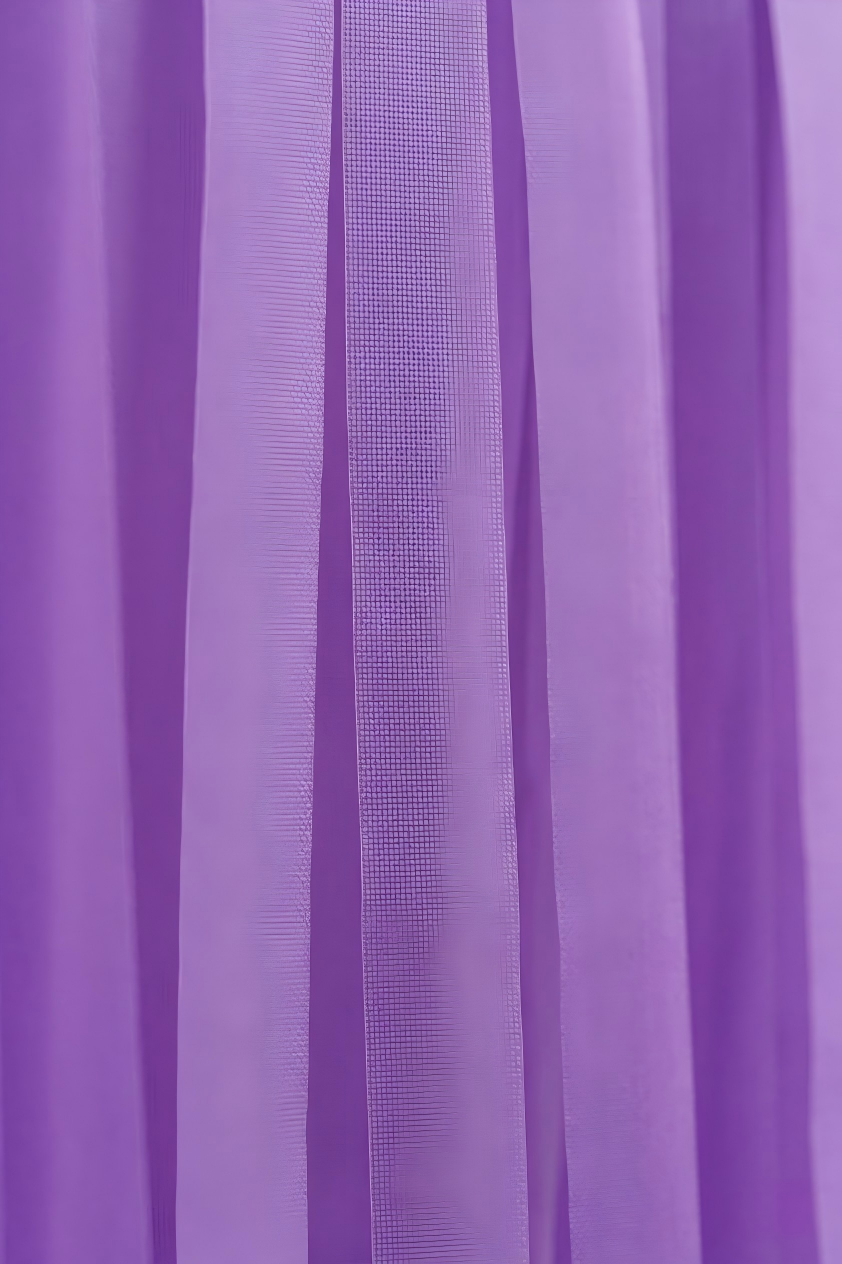 Elegant Purple Single-Layer Fringe Garland Banner