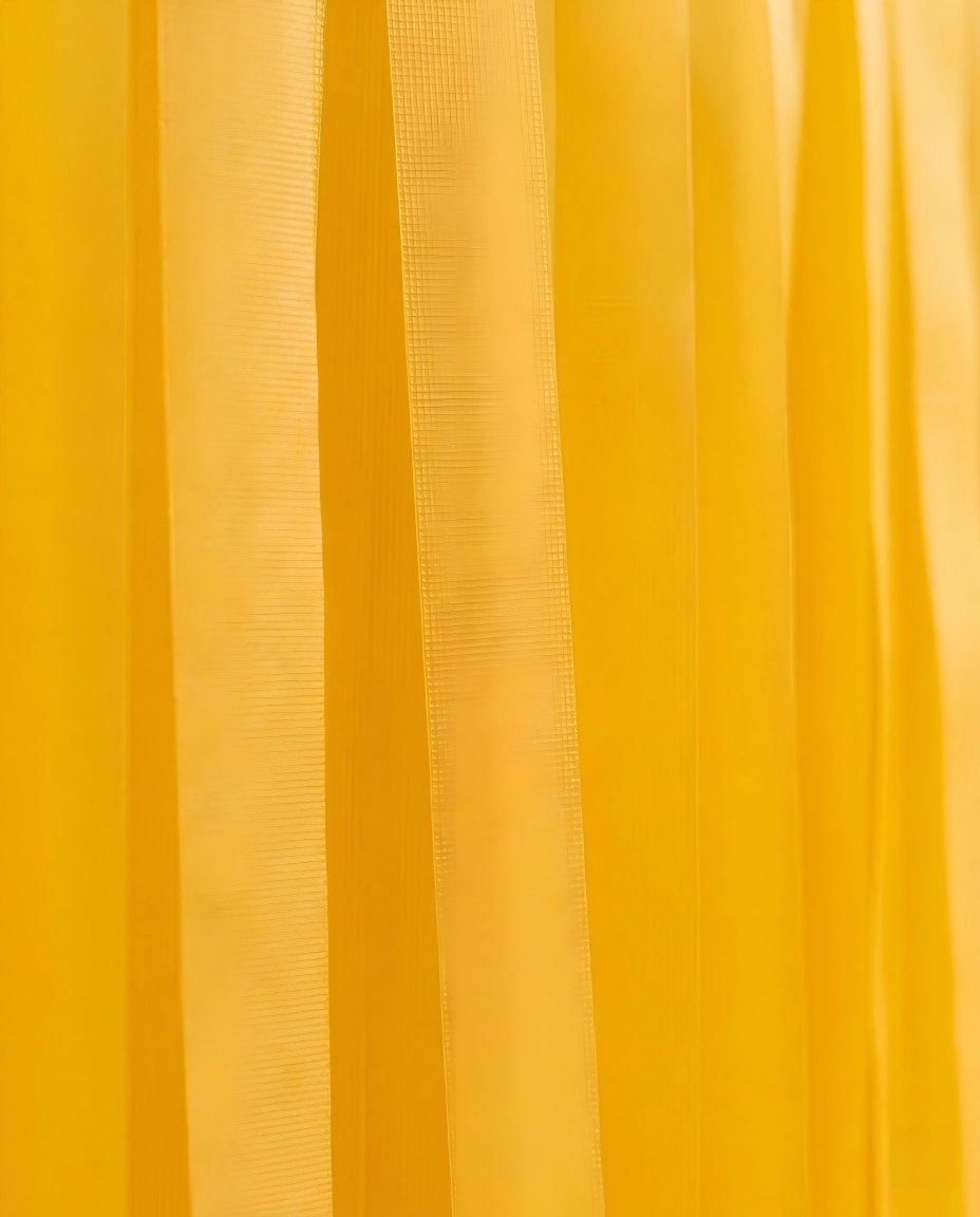 Elegant Yellow Single-Layer Fringe Garland Banner